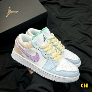 Giay Jordan 1 Sashiko Multi Color Hong Xanh Pastel Giày Jordan 1 Sashiko Multi Color Hồng Xanh Pastel