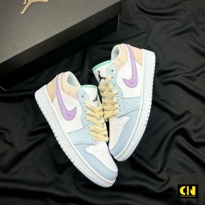 Giay Jordan 1 Sashiko Multi Color Hong Xanh Pastel Co Thap Giày Jordan 1 Sashiko Multi Color Hồng Xanh Pastel Cổ Thấp
