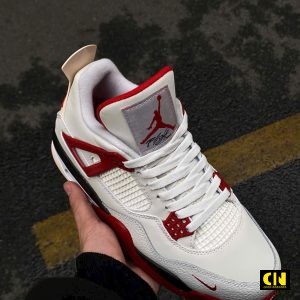 Giay Jordan 4 Brick Trang Do Giày Jordan 4 Brick Trắng Đỏ