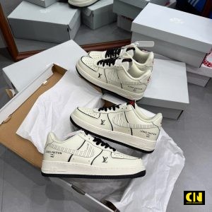 Giay Nike Air Force 1 Low Louis Vuitton Beige Black Giày Nike Air Force 1 Low Louis Vuitton Beige Black
