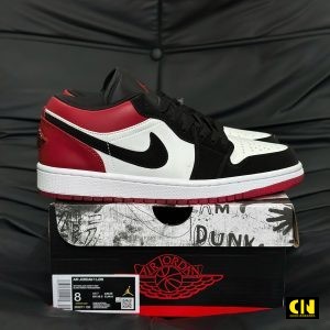 Giay Nike Air Jordan 1 Low Se Black Toe Do Dem Mui Trang Giay Nike Air Jordan 1 Low SE Black Toe Đỏ Đem Mũi Trắng