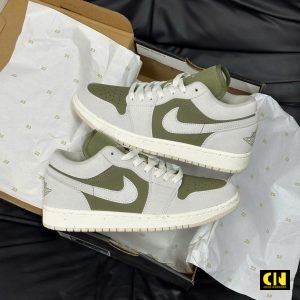 Giay Nike Air Jordan 1 Low Se Medium Olive Sail Giày Nike Air Jordan 1 Low SE Medium Olive Sail
