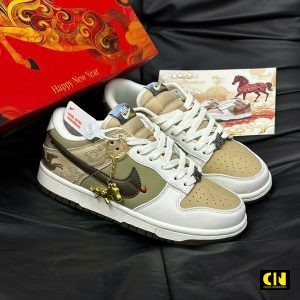 Giay Nike Dunk Low Pegasus Pack Linen Phantom Xanh Reu Giày Nike Dunk Low Pegasus Pack Linen Phantom Xanh Rêu
