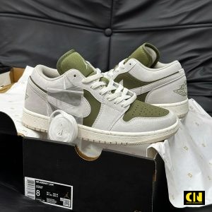 Giay Nike Jd1 Low Se Medium Olive Sail Xanh O Liu Giày Nike JD1 Low SE Medium Olive Sail Xanh Ô Liu