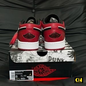 Giay Nike Jordan 1 Low Black Toe 2025 Giày Nike Jordan 1 Low Black Toe 2025