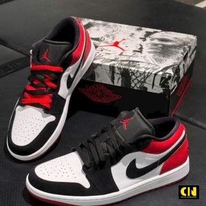 Giay Nike Jordan 1 Low Black Toe 2025 Den Do Trang Giày Nike Jordan 1 Low Black Toe 2025 Đen Đỏ Trắng