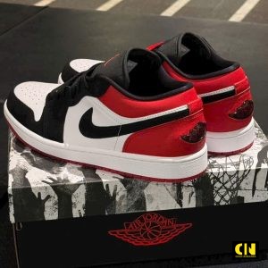 Giay Nike Jordan 1 Low Black Toe Giày Nike Jordan 1 Low Black Toe