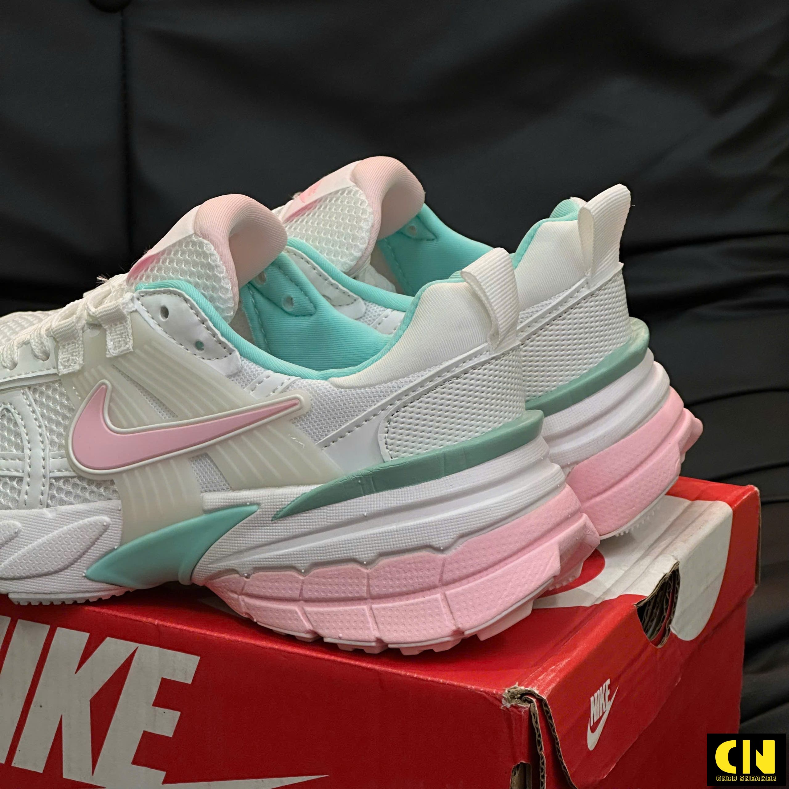 Giày Nike V2K Run Light Pumice Pink Like Auth Giày Nike V2K Run Light Pumice Pink Like Auth