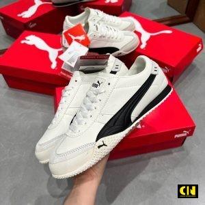 Giay Puma Bella Ut Leather Warm White Trang Den Giày Puma Bella UT Leather Warm White Trắng Đen