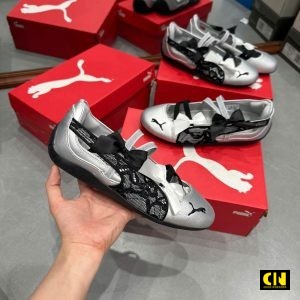 Giay Puma Speedcat Ballet Lace Bac Den Ren Giày Puma Speedcat Ballet Lace Bạc Đen Ren