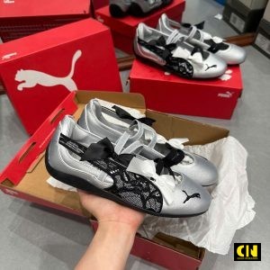 Giay Puma Speedcat Ballet Lace Exclusive Silver Black Giày Puma Speedcat Ballet Lace Exclusive Silver Black