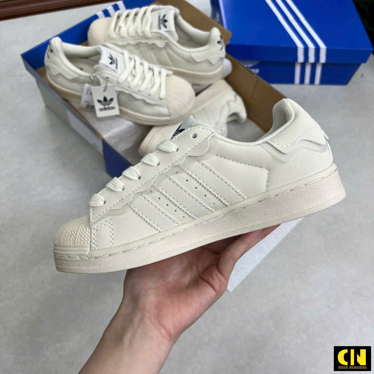Giày Sneaker Adidas Superstar Creamy Giày Sneaker Adidas Superstar Creamy