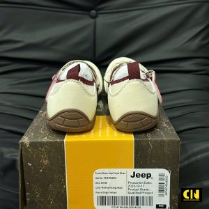 Giay Sneaker Jeep Outdoor Low Do Trang Kem Giày Sneaker Jeep Outdoor Low Đỏ Trắng Kem