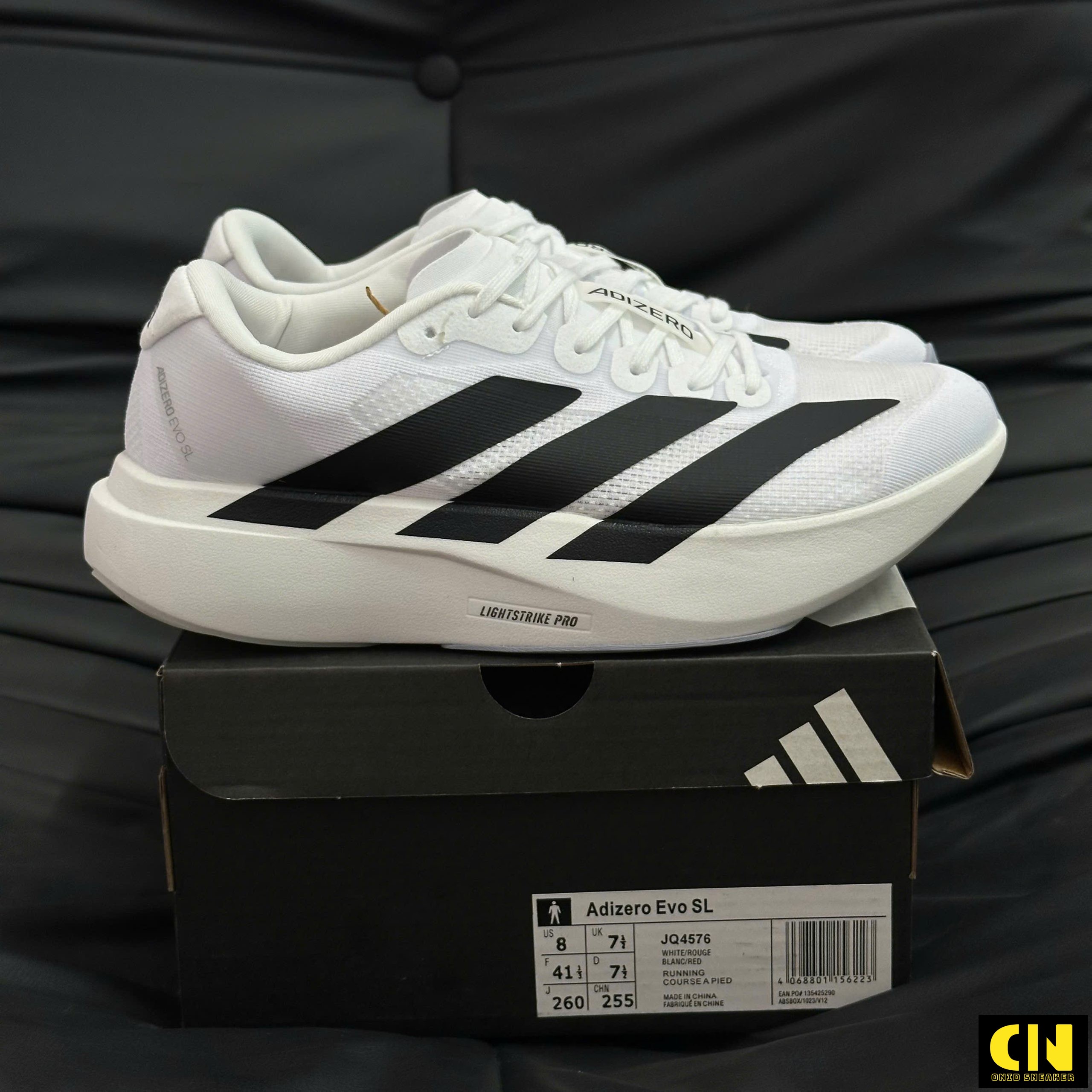 Giày Thể Thao Adidas Adizero Evo Sl Cloud White Black Giày Thể Thao Adidas Adizero Evo SL Cloud White Black