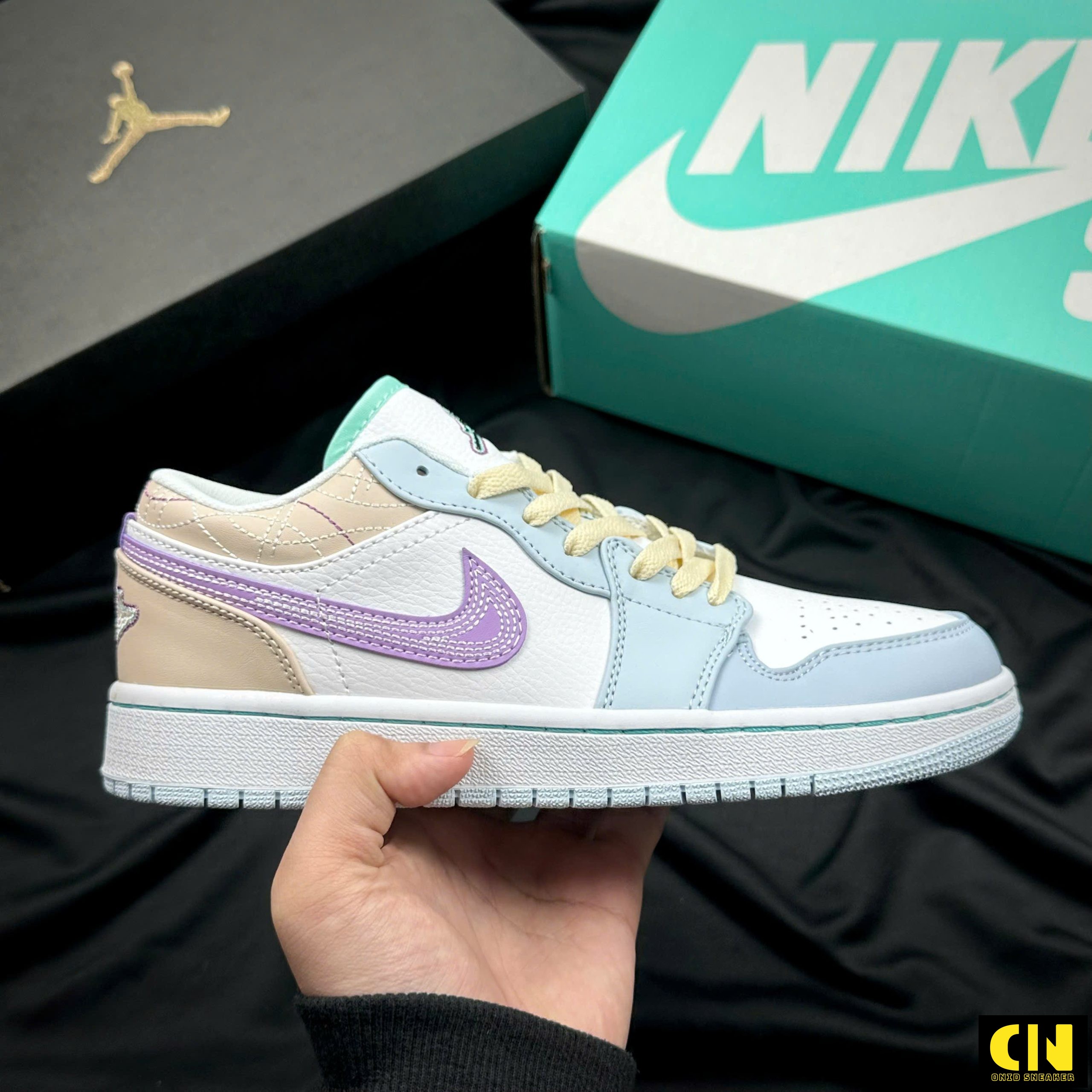 Giày Thể Thao Jordan 1 Low Sashiko Đế Bằng Giày Thể Thao Jordan 1 Low Sashiko Đế Bằng