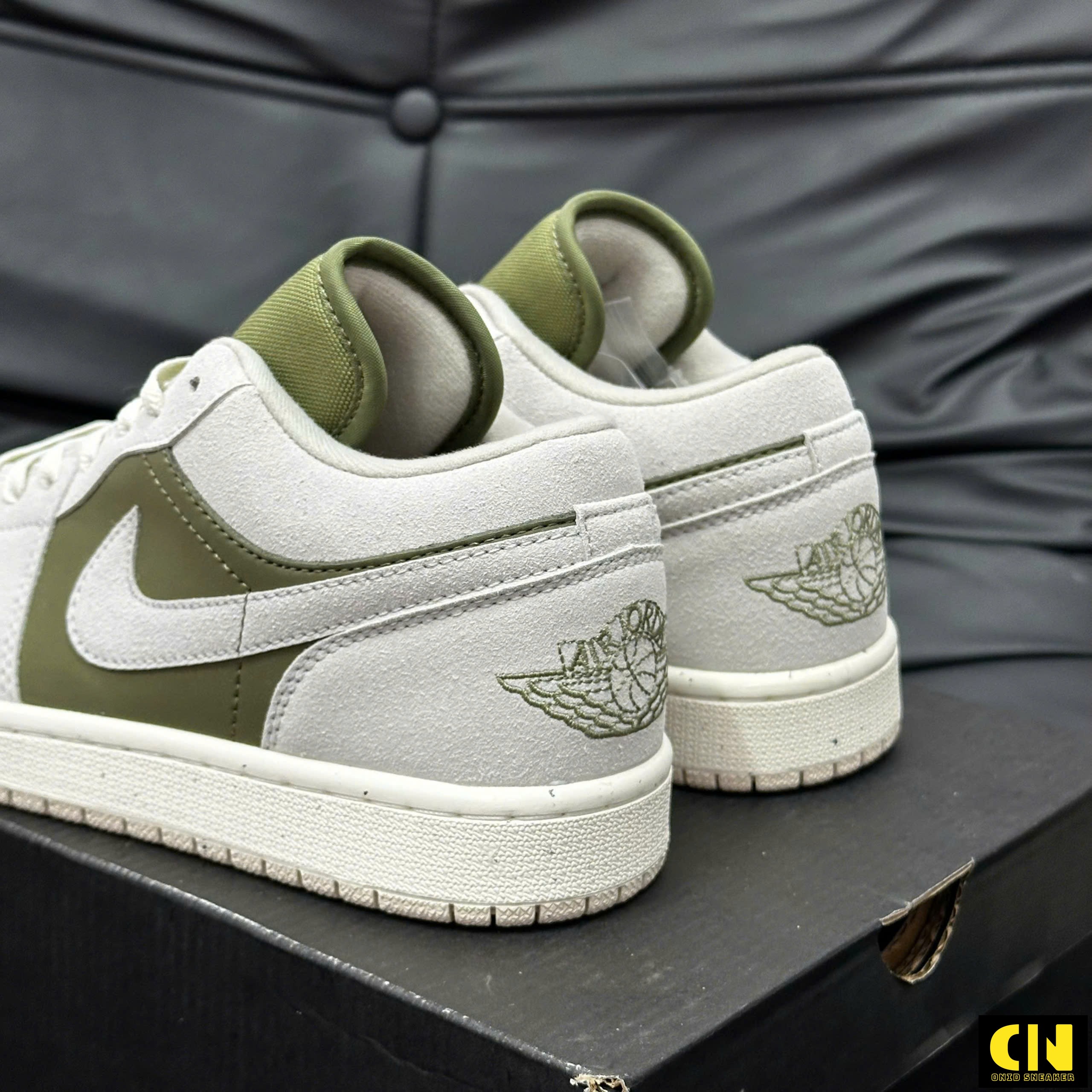 Giày Thể Thao Nike Air Jordan 1 Low Se Màu Olive Sail Giày Thể Thao Nike Air Jordan 1 Low SE Màu Olive Sail