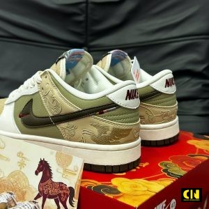 Giay The Thao Nike Dunk Low Mau Kem Nau Giày Thể Thao Nike Dunk Low Màu Kem Nâu