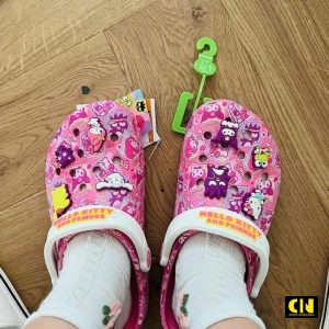 Dep Crocs Hello Kitty Mau Hong Gia Re Dép Crocs Hello Kitty Màu Hồng Giá Rẻ