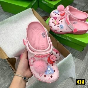 Dep Crocs Loopy Pink Dép Crocs Loopy Pink