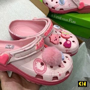 Dep Crocs Loopy Pink Full Box Dép Crocs Loopy Pink Full Box