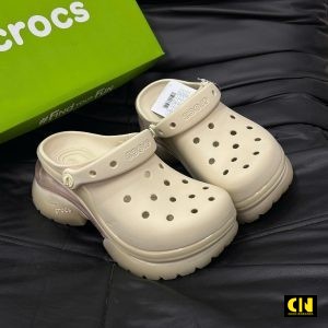 Dép Crocs Super Bae Clog Summit White