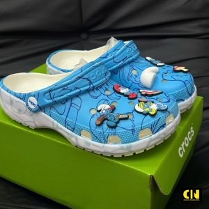 Dep Crocs The Smurfs Xi Trum Trang Xanh Duong Dép Crocs The Smurfs Xì Trum Trắng Xanh Dương