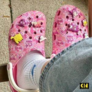 Dep Suc Crocs Classic X Hello Kitty Ban Dep Full Jibbitz Dép Sục Crocs Classic x Hello Kitty Bản Đẹp Full Jibbitz