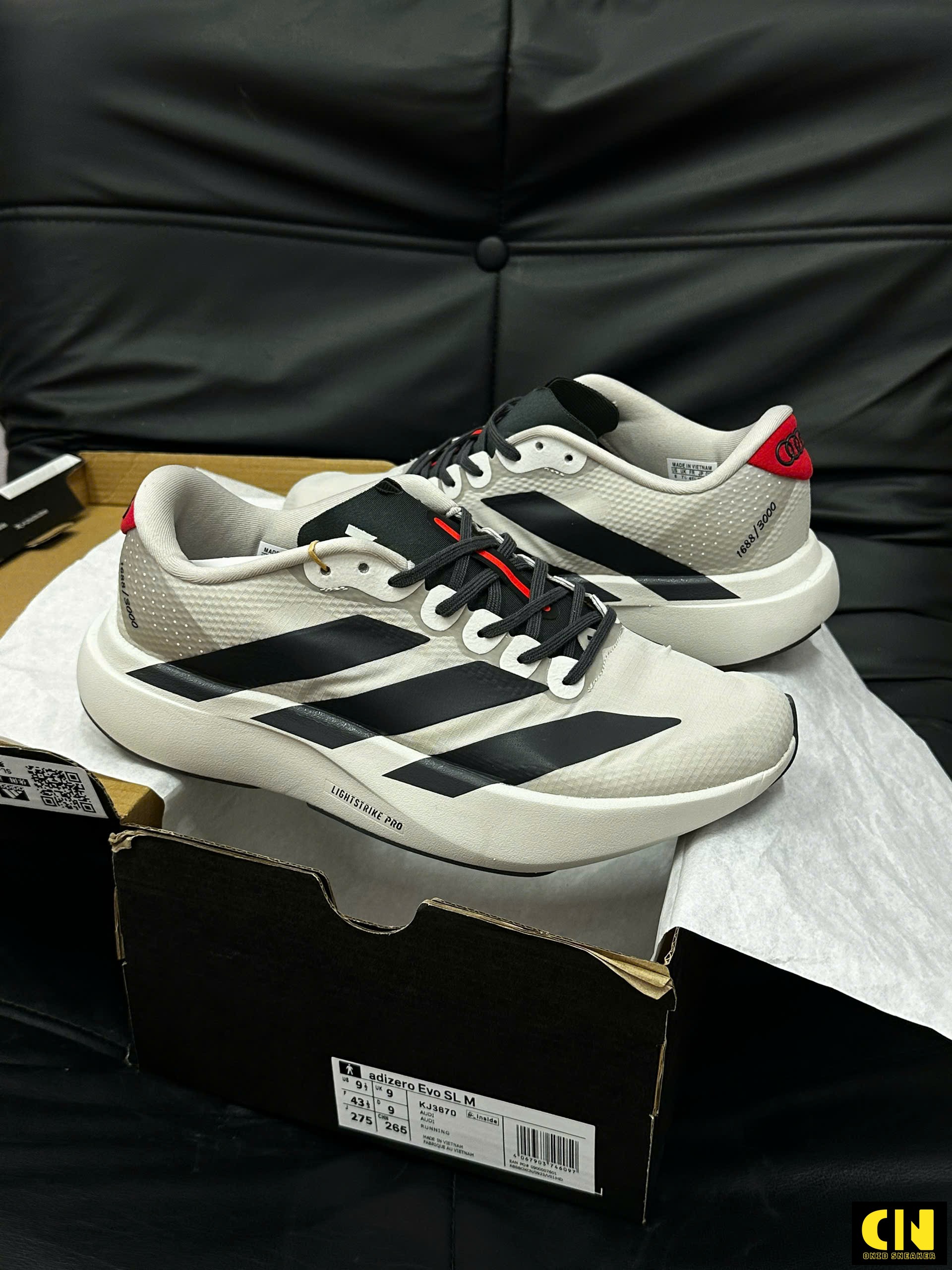 Giày Adidas Adizero Evo Sl Gray Black Giày Adidas Adizero Evo SL Gray Black