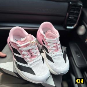 Giay Adidas Adizero Evo Sl Mau Trang Hong Loang Giày Adidas Adizero Evo SL Màu Trắng Hồng Loang