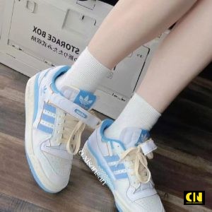 Giay Adidas Forum 84 Low Cloud White Blue Fullbox Giày Adidas Forum 84 Low Cloud White Blue Fullbox