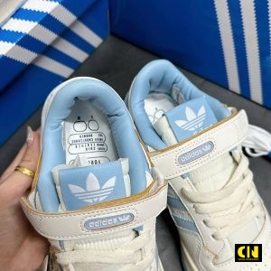 Giay Adidas Forum 84 Low Quai Dan Mau Trang Xanh Giày Adidas Forum 84 Low Quai Dán Màu Trắng Xanh