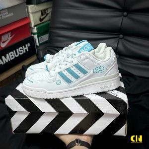 Giay Adidas Forum Low Cl Cloud White Blue Giay Adidas Forum Low CL Cloud White Blue