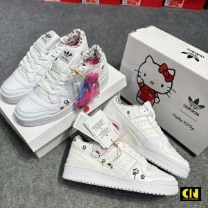 Giay Adidas Forum Low Mau Trang Den Hello Kitty Giày Adidas Forum Low Màu Trắng Đen Hello Kitty