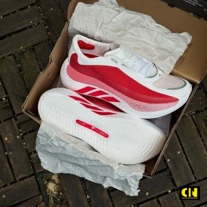 Giay Adidas Hyperboost Edge Mau Trang Do Giày Adidas Hyperboost Edge Màu Trắng Đỏ