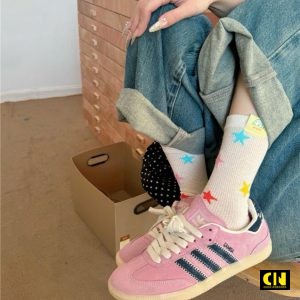 Giay Adidas Notitle X Samba Og Pink Chat Lieu Da Lon Giày Adidas Notitle X Samba OG Pink Chất Liệu Da Lộn