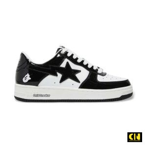 Giày Bape A Bathing Ape Star Black White Fulbox