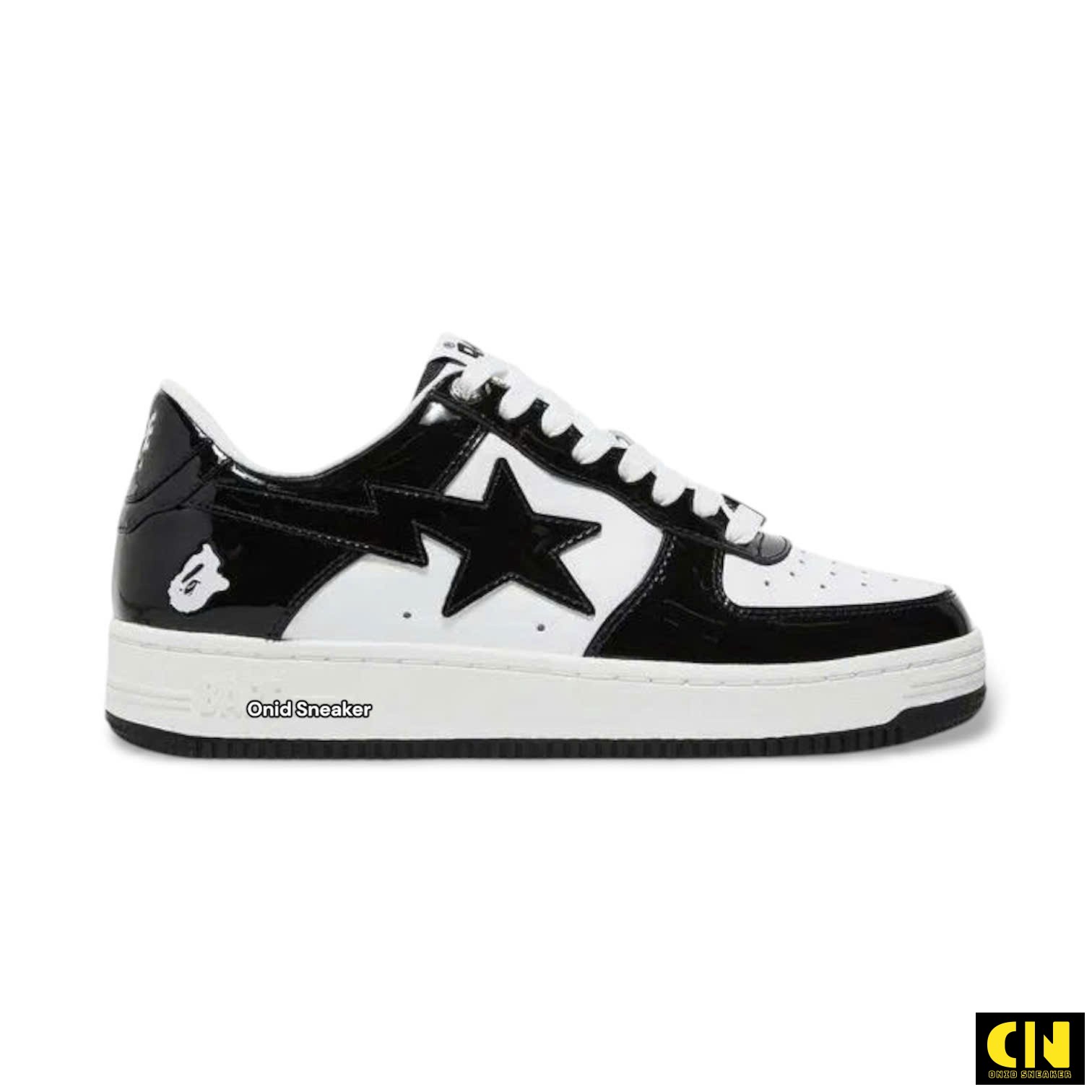 Giày Bape A Bathing Ape Star Black White Fulbox Giày Bape A Bathing Ape Star Black White Fulbox