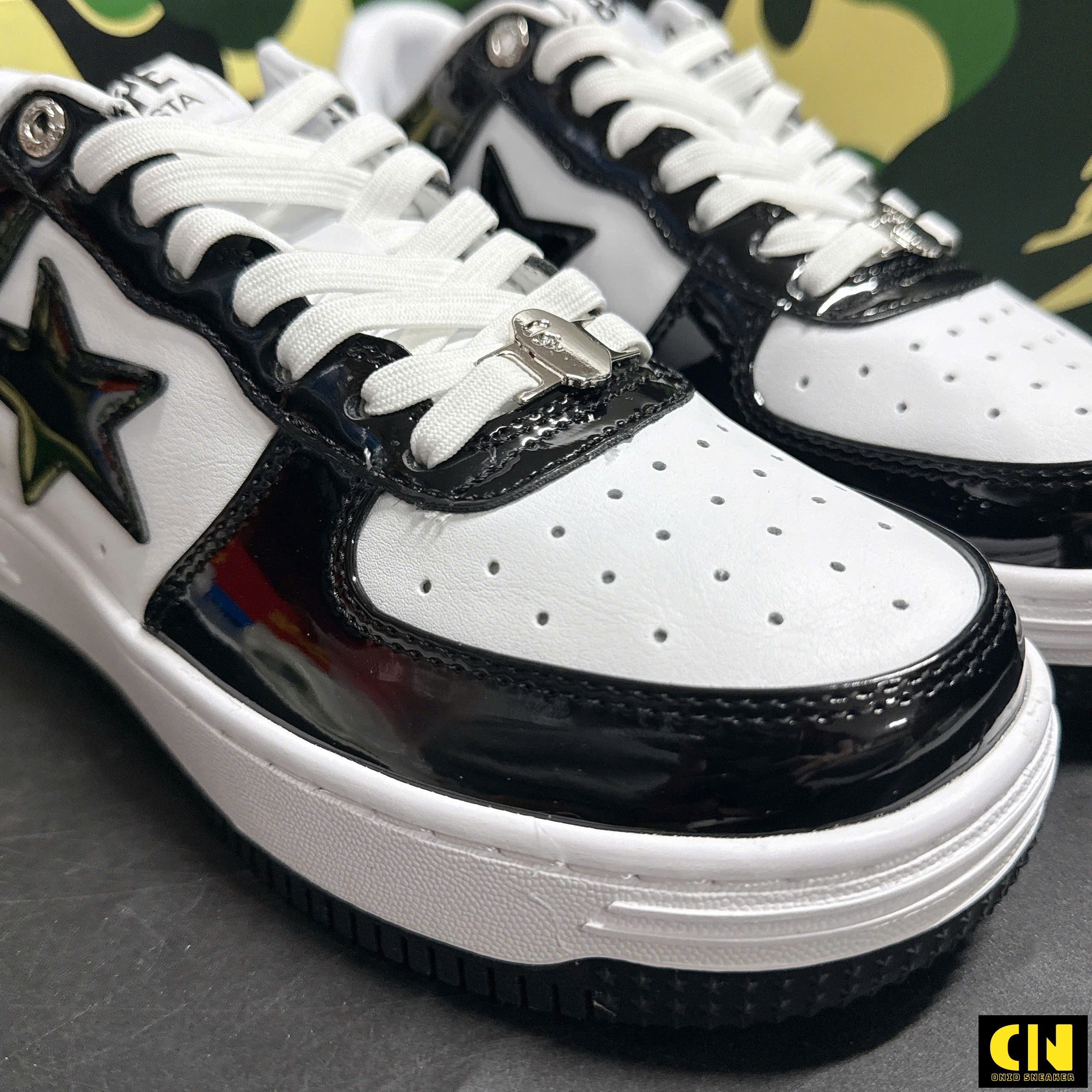 Giày Bape Sta Đen Trắng Panda Giày Bape Sta Đen Trắng Panda