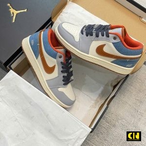 Giay Jordan 1 Low Denim Phantom Multi Mau Sac Giày Jordan 1 Low Denim Phantom Multi Màu Sắc