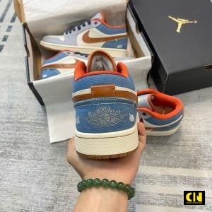 Giay Jordan 1 Low Denim Phantom Multi Phoi Mau Giày Jordan 1 Low Denim Phantom Multi Phối Màu