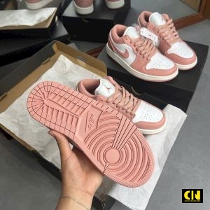 Giay Jordan 1 Low Mau Hong Trang Giày Jordan 1 Low Màu Hồng Trắng