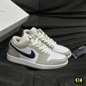 Giay Jordan 1 Low Mau Xanh Navy Xam Giày Jordan 1 Low Màu Xanh Navy Xám