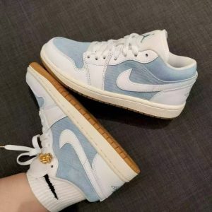 Giay Jordan 1 Low Mau Xanh Trang Giày Jordan 1 Low Màu Xanh Trắng