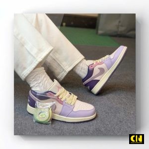 Giay Jordan 1 Low Pastel Purple Trang Tim Giày Jordan 1 Low Pastel Purple Trắng Tím