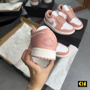 Giay Jordan 1 Low Pink Oxford Trang Hong Full Box Giày Jordan 1 Low Pink Oxford Trắng Hồng Full Box