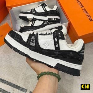 Giay Louis Vuitton Lv Trainer Mau Den Trang Fullbox Giày Louis Vuitton LV Trainer Màu Đen Trắng Fullbox