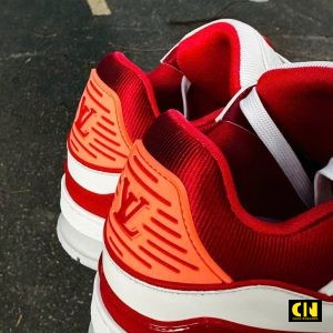 Giay Louis Vuitton Lv Trainer Mau Trang Do Giày Louis Vuitton LV Trainer Màu Trắng Đỏ
