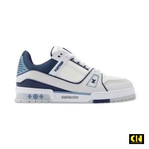 Giay Louis Vuitton Lv Trainer White Blue 1Aij24 Giày Louis Vuitton LV Trainer White Blue 1AIJ24