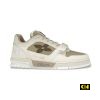Giay Louis Vuitton Lv Trainermonogram Flower Beige Fullbox Giày Louis Vuitton LV TrainerMonogram Flower Beige Fullbox