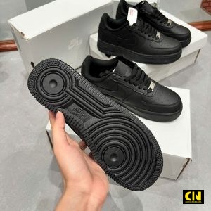 Giay Nike Air Force 1 Low Gs Black Full Den Giày Nike Air Force 1 Low GS Black Full Đen